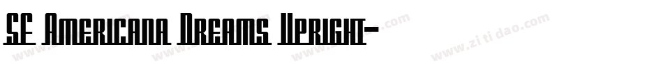 SF Americana Dreams Upright字体转换